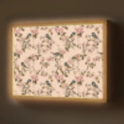Bloesem - Koolmees - Roze Light Box met batterij (Wandlamp) middel 907 -z3d_website