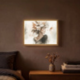Bloesem - Portret - Gezicht Light Box met batterij (Wandlamp) middel -sfeer4