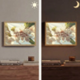 Bloesems - Zonlicht - Quote - Wit Light Box met batterij (Wandlamp) middel -sfeer3