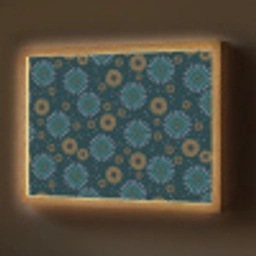 Blauw - Patroon - Retro Light Box met batterij (Wandlamp) middel 907 -z3d_website
