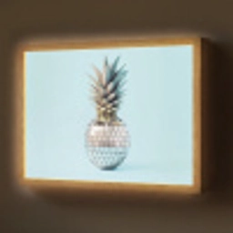 Blauw - Ananas - Disco - Discobal Light Box met batterij (Wandlamp) middel -z3d_website