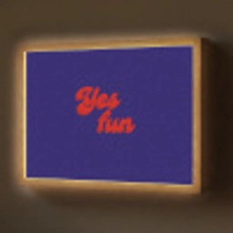 Blauw - Rood - Yes fun - 3D Light Box met batterij (Wandlamp) middel -z3d_website
