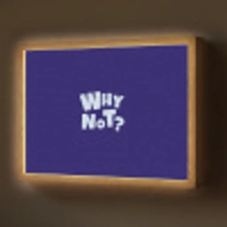 Blauw - Why not - Minimalistisch Light Box met batterij (Wandlamp) middel -z3d_website