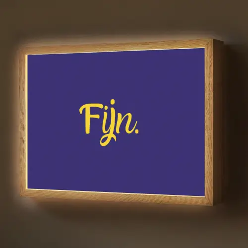 Blauw - Geel - Fijn Light Box met batterij (Wandlamp) middel -z3d_website