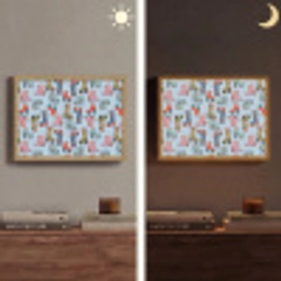 Laarzen - Patroon - Disco Light Box met batterij (Wandlamp) middel 907 -sfeer3