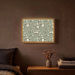 Botanisch - Vogels - Groen Light Box met batterij (Wandlamp) middel 907 -sfeer4