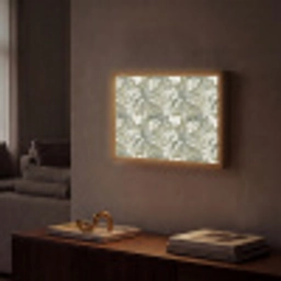Botanisch - Bloemen - Groen Light Box met batterij (Wandlamp) middel 907 -sfeer1