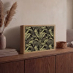 Botanisch - Bladeren - Groen Light Box met batterij (Wandlamp) middel 907 -sfeer2