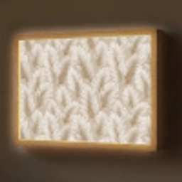 Botanisch - Patroon - Beige Light Box met batterij (Wandlamp) middel 907 -z3d_website