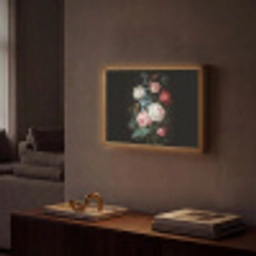 Boeket - Kleurrijk - Klassiek Light Box met batterij (Wandlamp) middel -sfeer1