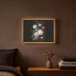 Boeket - Kleurrijk - Klassiek Light Box met batterij (Wandlamp) middel -sfeer4