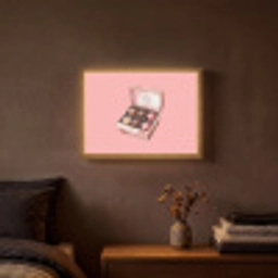 Doosje - Bonbons - Liefdevolle - Tekst Light Box met batterij (Wandlamp) middel -sfeer4