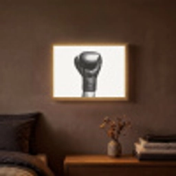 Bokshandschoen - Zwart - Hand Light Box met batterij (Wandlamp) middel -sfeer4