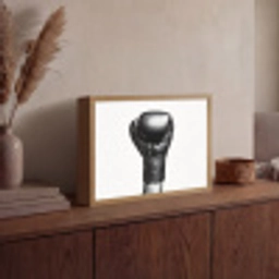 Bokshandschoen - Zwart - Hand Light Box met batterij (Wandlamp) middel -sfeer2