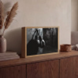 Bokshandschoenen - Muur - Duister - Zwart Light Box met batterij (Wandlamp) middel -sfeer2