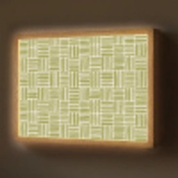 Vlecht - Patroon - Groen Light Box met batterij (Wandlamp) middel 907 -z3d_website