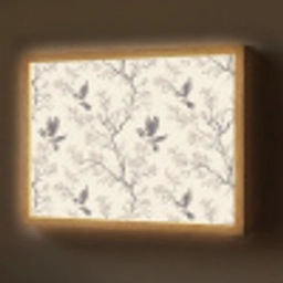 Takken - Vogels - Beige Light Box met batterij (Wandlamp) middel 907 -z3d_website