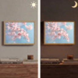 Takken - Bloesems - Roze Light Box met batterij (Wandlamp) middel -sfeer3