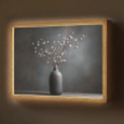 Takken - Vaas - Bolletjes - Wit Light Box met batterij (Wandlamp) middel -z3d_website