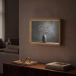 Takken - Vaas - Bolletjes - Wit Light Box met batterij (Wandlamp) middel -sfeer1