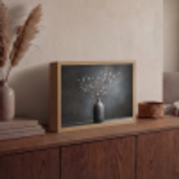 Takken - Vaas - Bolletjes - Wit Light Box met batterij (Wandlamp) middel -sfeer2