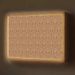 Bruin - Roze - Geometrisch - Patroon Light Box met batterij (Wandlamp) middel 907 -z3d_website