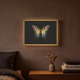 Vlinder - Kleurrijk - Speels Light Box met batterij (Wandlamp) middel -sfeer4