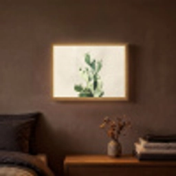 Cactus - Groen - Minimalistisch Light Box met batterij (Wandlamp) middel -sfeer4