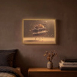 Taart - Chocolade - Eten - Brownie Light Box met batterij (Wandlamp) middel -sfeer4