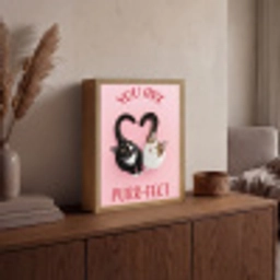 Kat - Hart - Tekst - Valentijn Light Box met batterij (Wandlamp) middel -sfeer2