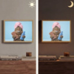 Kat - Handdoek - Washand - Zeep Light Box met batterij (Wandlamp) middel -sfeer3