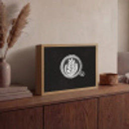 Krijttekening - Koffie - Latte art Light Box met batterij (Wandlamp) middel -sfeer2
