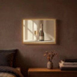 Champagne - Beige - Schaduw - Bubbels Light Box met batterij (Wandlamp) middel -sfeer4