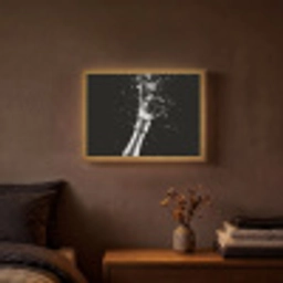 Champagne - Zwart - Spetters - Popping Light Box met batterij (Wandlamp) middel -sfeer4