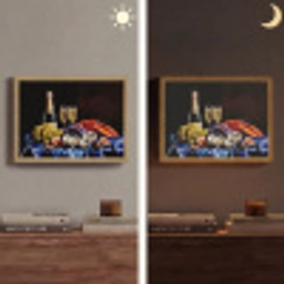Champagne - Luxe - Oesters Light Box met batterij (Wandlamp) middel -sfeer3