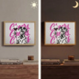 Cheers - Hond - Roze - Wijn Light Box met batterij (Wandlamp) middel -sfeer3