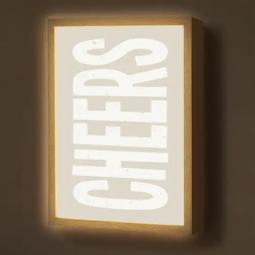 Cheers - Feest - Japandi - Vintage Light Box met batterij (Wandlamp) middel -z3d_website