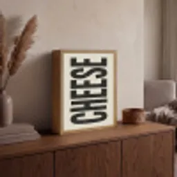 Kaas - Decoratie - Beige - Cheese Light Box met batterij (Wandlamp) middel -sfeer2