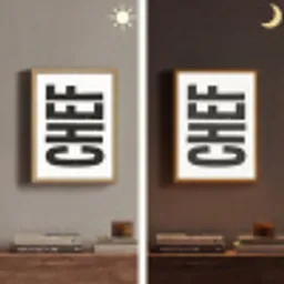 Chef - Japandi - Decoratie - Vintage Light Box met batterij (Wandlamp) middel -sfeer3
