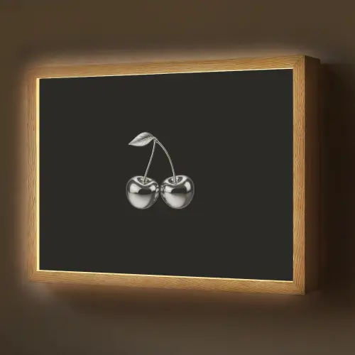 Kers - Luxueus - Metallic Light Box met batterij (Wandlamp) middel -z3d_website