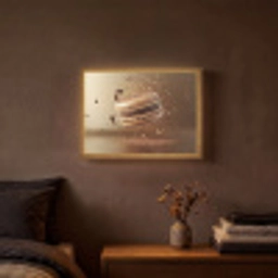Chocolade - Macarons - Eten - Snoep Light Box met batterij (Wandlamp) middel -sfeer4