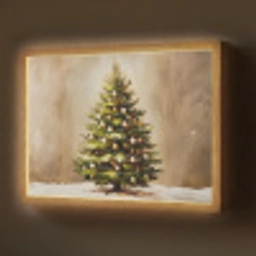 Kerst - Sfeer - Groen Light Box met batterij (Wandlamp) middel -z3d_website