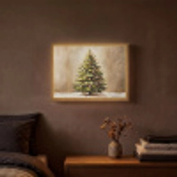 Kerst - Sfeer - Groen Light Box met batterij (Wandlamp) middel -sfeer4