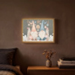 Kerst - Gnomen - Pastel Light Box met batterij (Wandlamp) middel -sfeer4