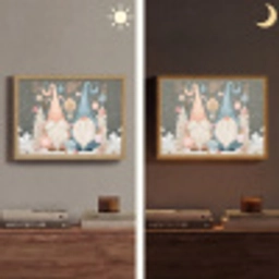 Kerst - Gnomen - Pastel Light Box met batterij (Wandlamp) middel -sfeer3