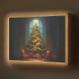 Kerstboom - Cadeau - Kerst - Winter Light Box met batterij (Wandlamp) middel -z3d_website