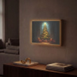 Kerstboom - Cadeau - Kerst - Winter Light Box met batterij (Wandlamp) middel -sfeer1