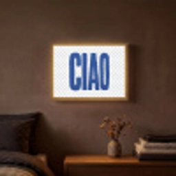 Ciao - Stippen - Roze - Wit Light Box met batterij (Wandlamp) middel -sfeer4