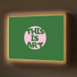 Cirkel - Roze - Tekst - Art Light Box met batterij (Wandlamp) middel -z3d_website