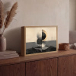 Cirkels - Schaduw - Abstract Light Box met batterij (Wandlamp) middel -sfeer2
